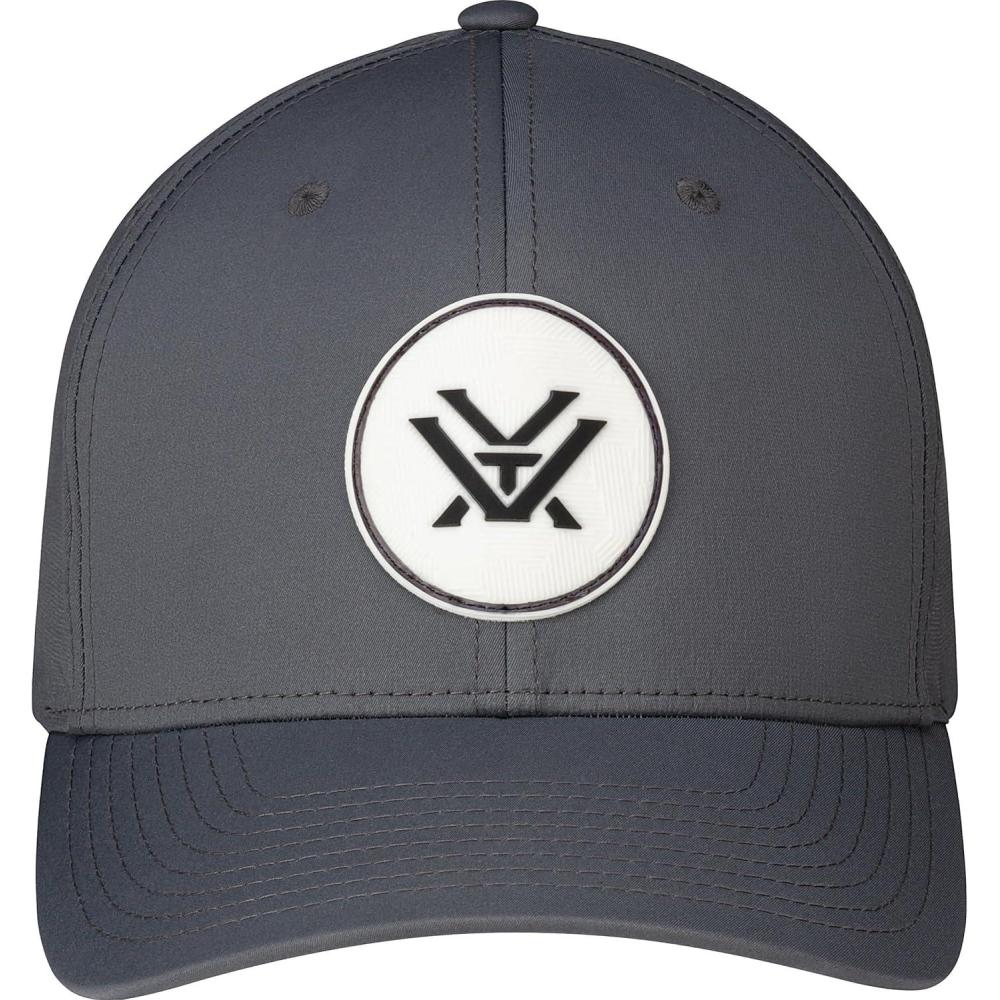 image:imageVortex Center Cut Camo Patch Mens Snapback Golf Cap Charcoal