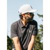 Vortex Axis Ridge Men’s Golf Polos | Moisture Wicking, Stretch Fabric(Woodland Grey)
