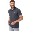 Vortex Axis Ridge Men’s Golf Polos | Moisture Wicking, Stretch Fabric(Woodland Grey)