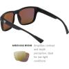 Vortex Optics Banshee Sunglasses | UV Protection, Polarized, Ballistic Rated | Unlimited, Unconditional Warranty(Black)