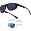 Vortex Optics Jackal Sunglasses | UV Protection, Polarized, Ballistic Rated | Unlimited, Unconditional Warranty(Blue)