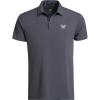 Vortex Axis Ridge Men’s Golf Polos | Moisture Wicking, Stretch Fabric(Woodland Grey)