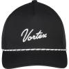 Vortex Script Logo Rope Men’s Snapback Caps(Black)