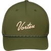 Vortex Script Logo Rope Men’s Snapback Caps(Dark Loden)