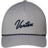 Vortex Script Logo Rope Men’s Snapback Caps(Grey)