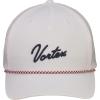 Vortex Script Logo Rope Men’s Snapback Caps(White)