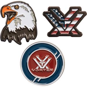 Vortex 3-Pack Golf Ball Marker Sets(Freedom)