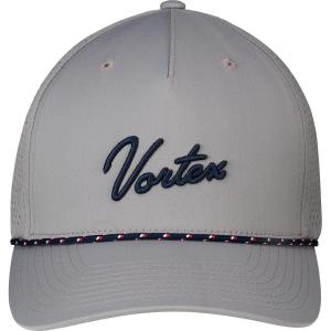 Vortex Script Logo Rope Men’s Snapback Caps(Grey)