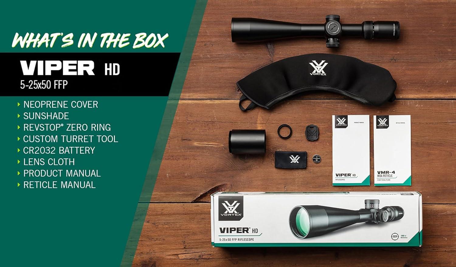 image:imageVortex Optics Viper HD First Focal Plane Scopes525x50