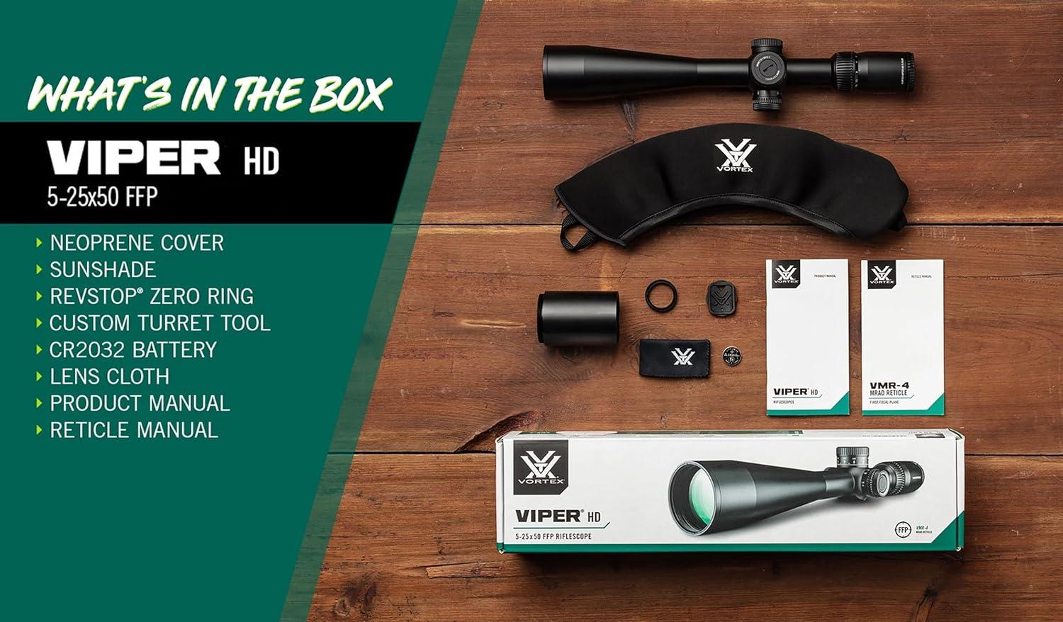 image:imageVortex Optics Viper HD First Focal Plane Scopes525x50
