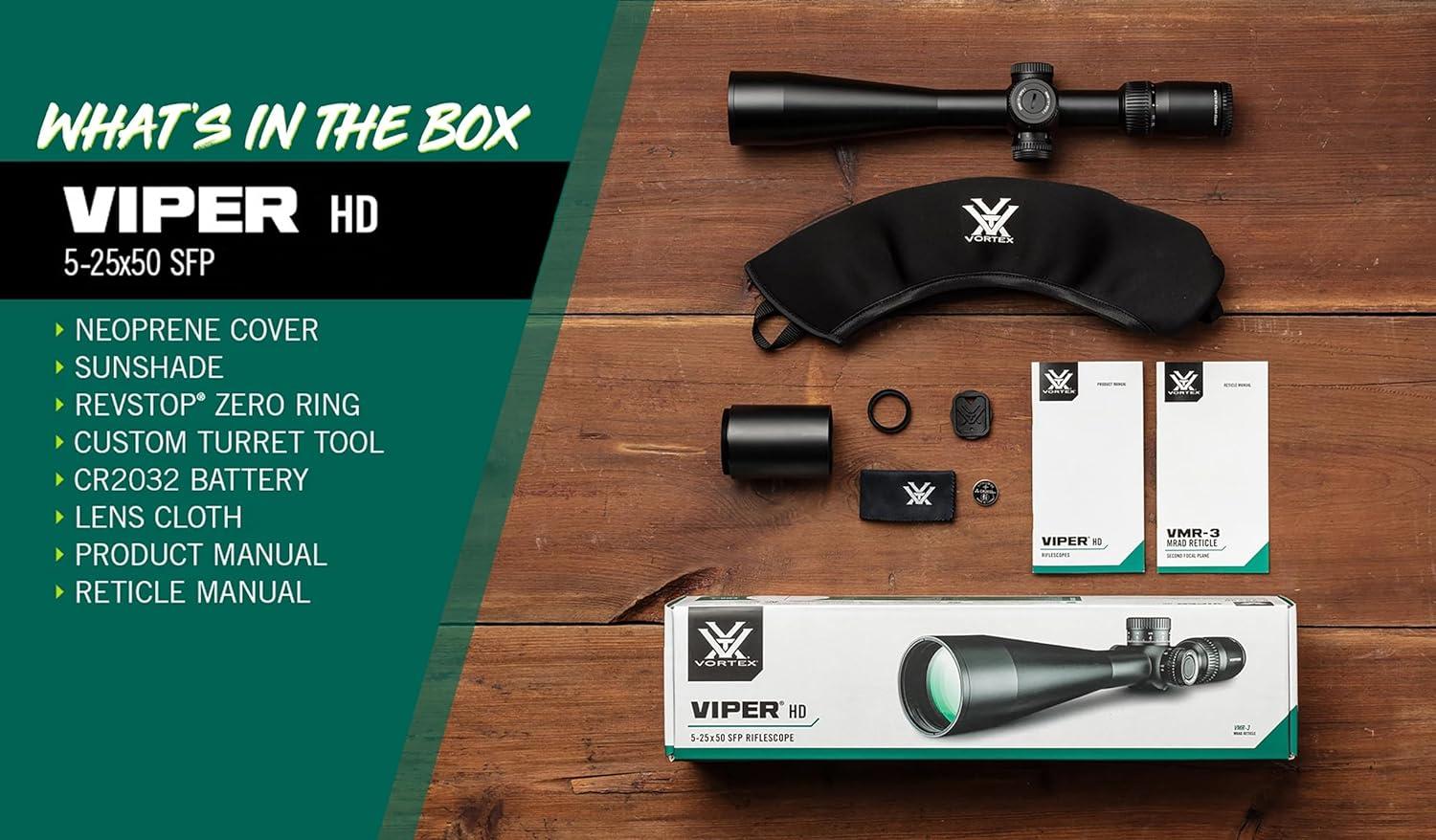 image:imageVortex Optics Viper HD Second Focal Plane Scopes525x50