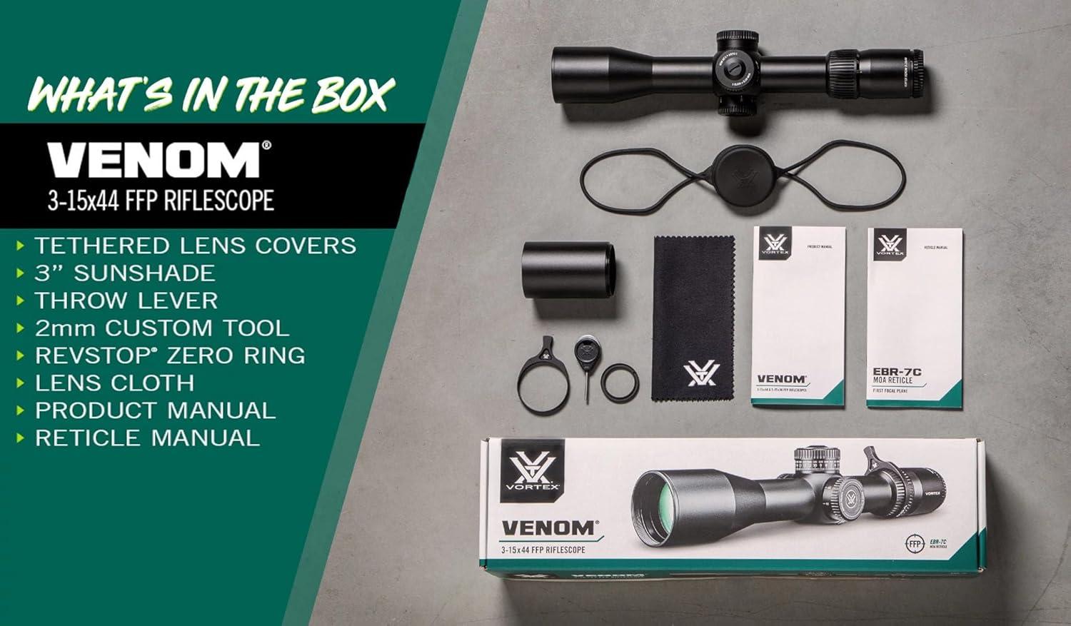 image:imageVortex Optics Venom First Focal Plane Riflescopes315x44 EBR7C MOA