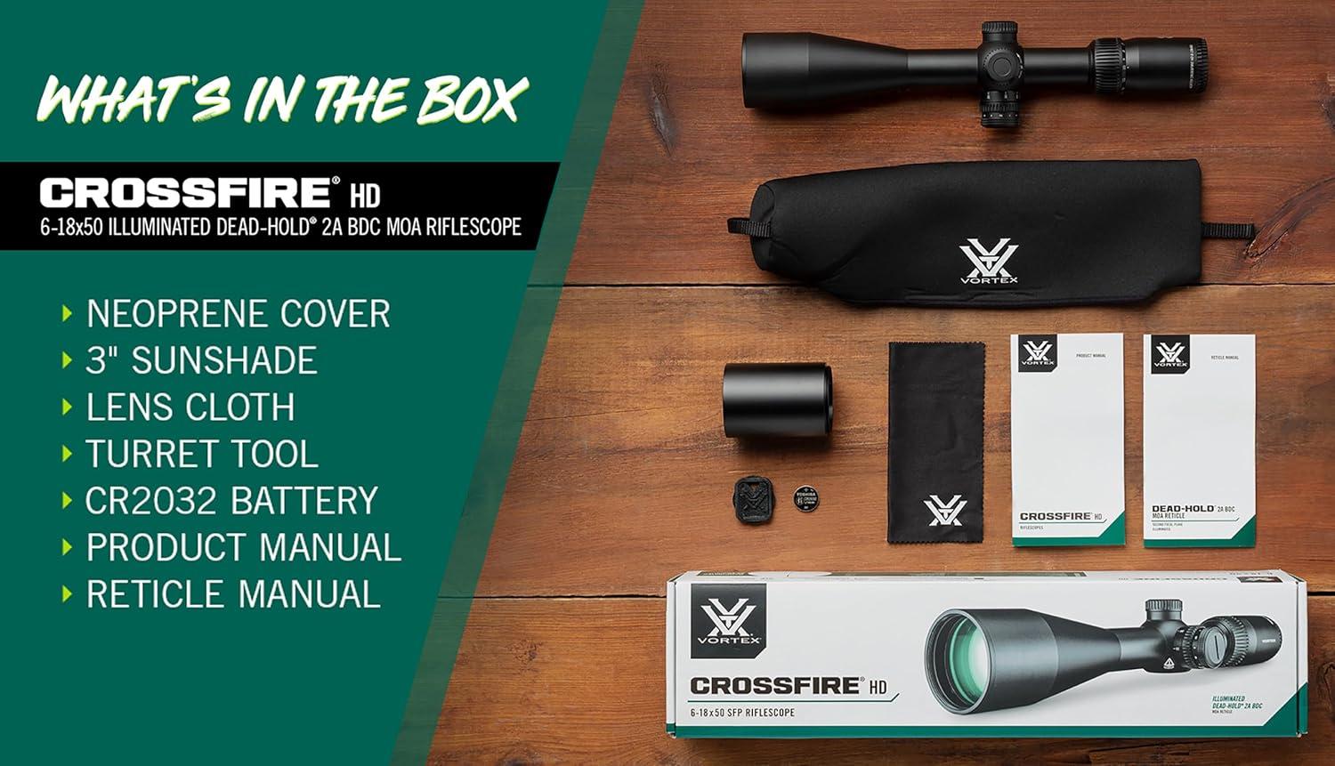 image:imageVortex Crossfire HD Second Focal Plane 30mm Tube RiflescopesBlack