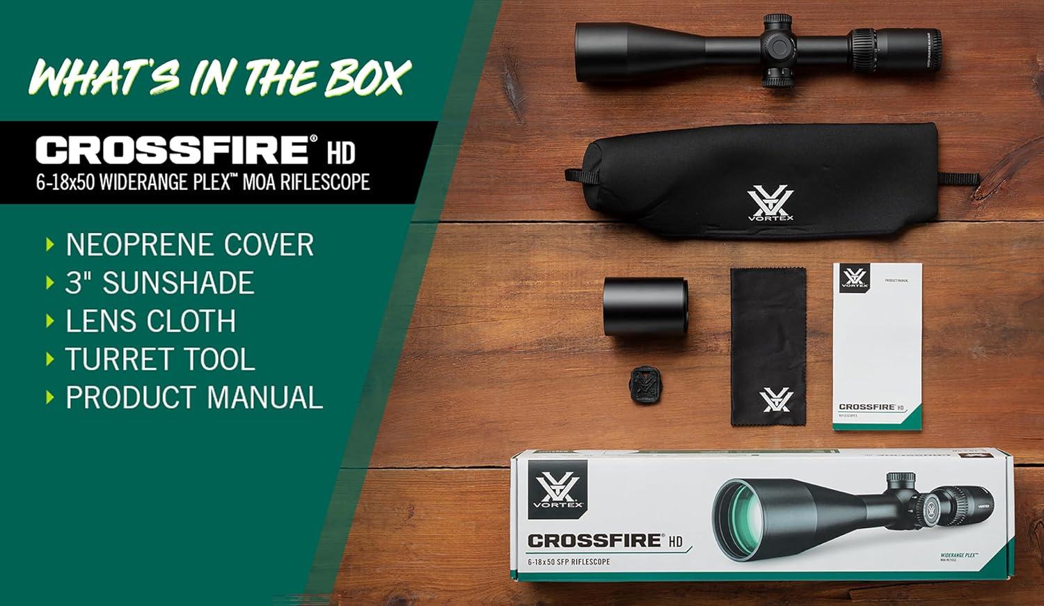 image:imageVortex Crossfire HD Second Focal Plane 30mm Tube RiflescopesBlack