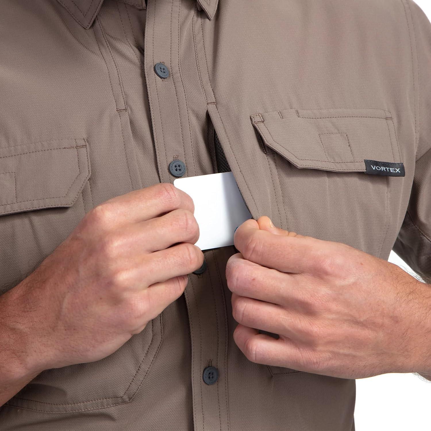 image:imageVortex Mens Callsign Short Sleeve Shirts UPF Sun Protection Moisture Wicking Stretch FabricFalcon