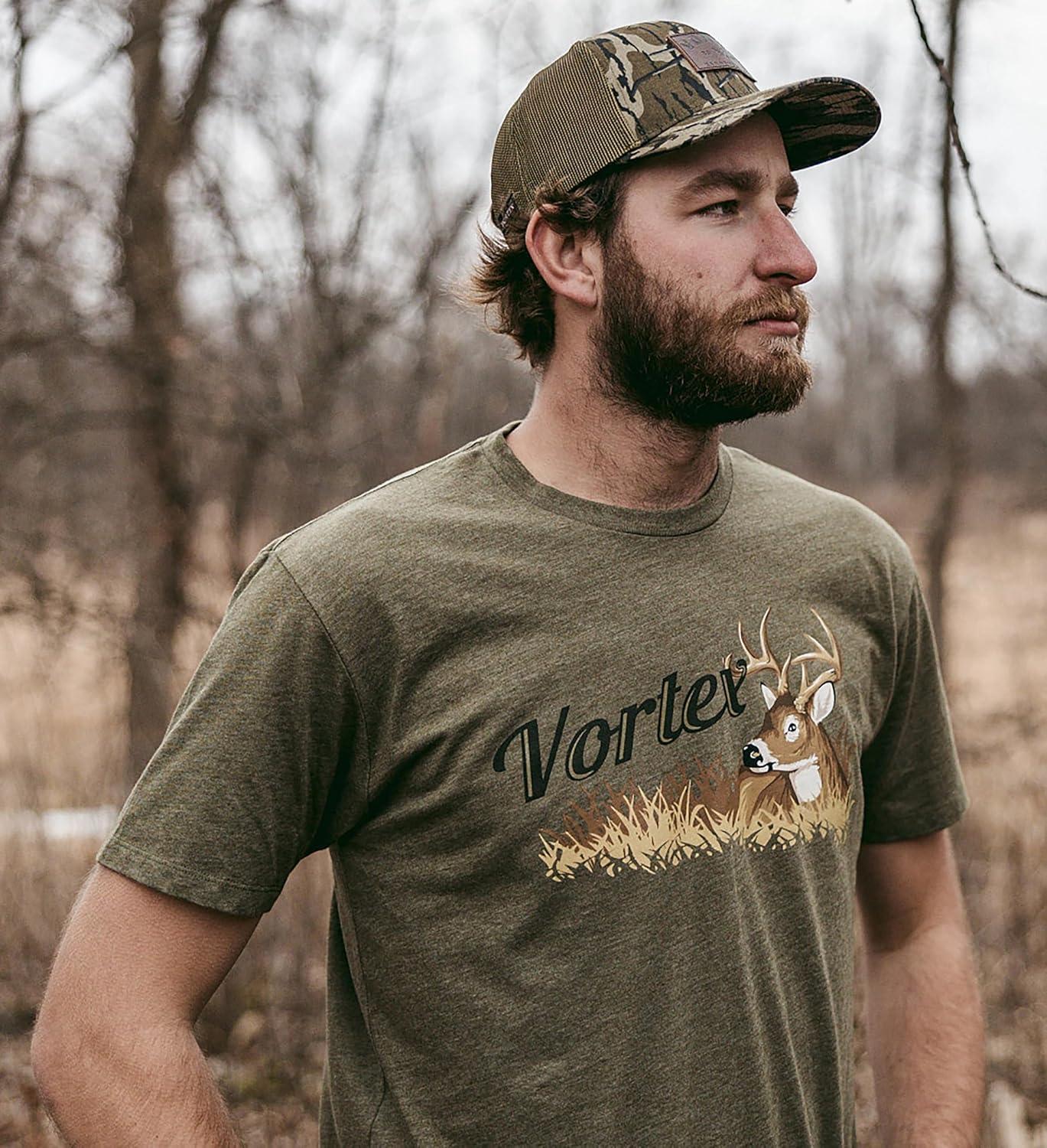 image:imageVortex Mens Grassland Heritage Short Sleeve TShirtsMilitary Heather