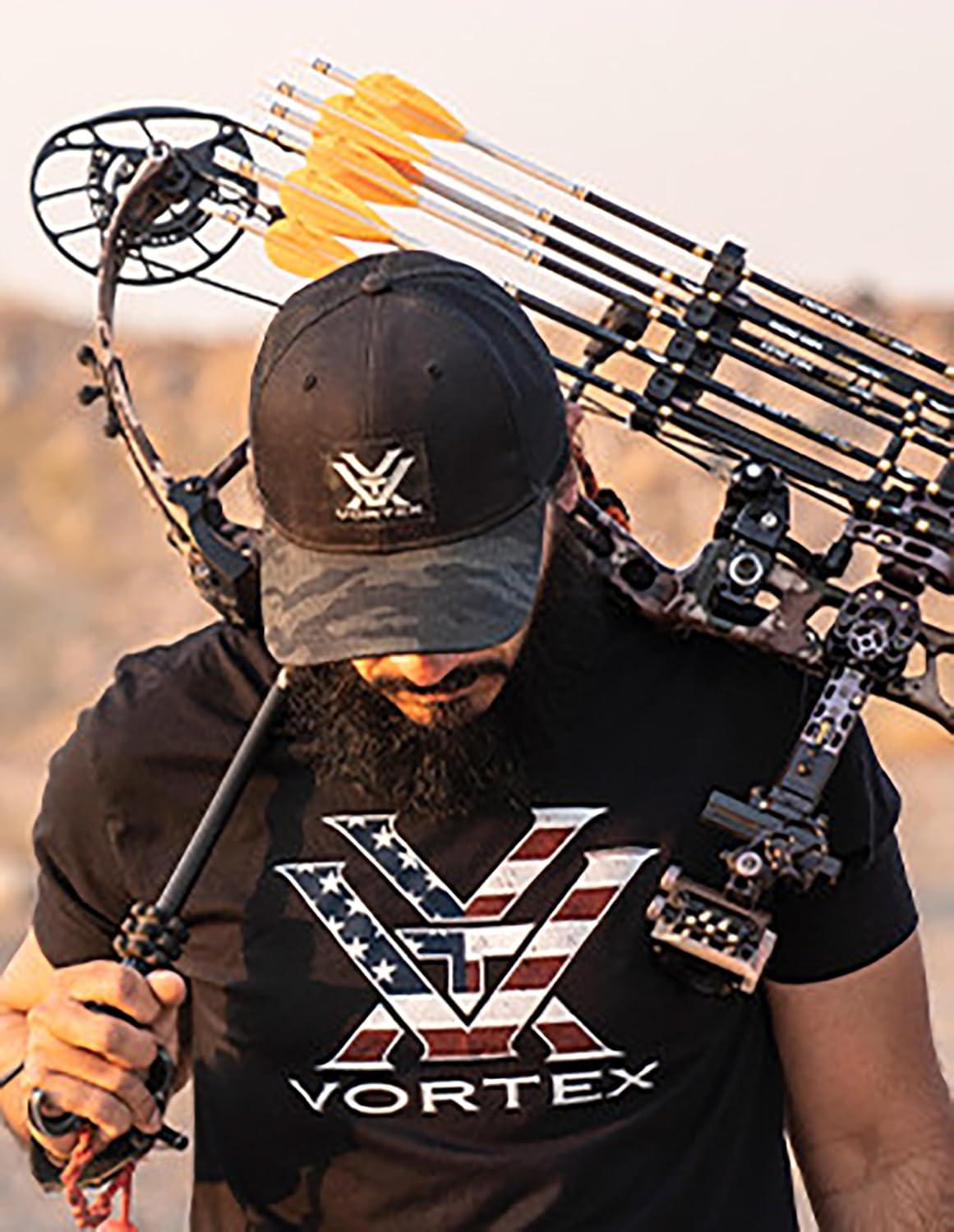 image:imageVortex Mens Stars and Stripes Short Sleeve ShirtBlack