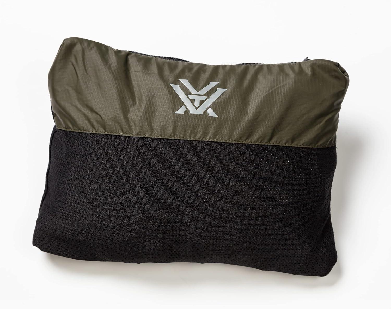 image:imageVortex Mens Storm Silencer Pro Rain Breaker Jackets DWR Treated Packs Into Own PocketForest Night