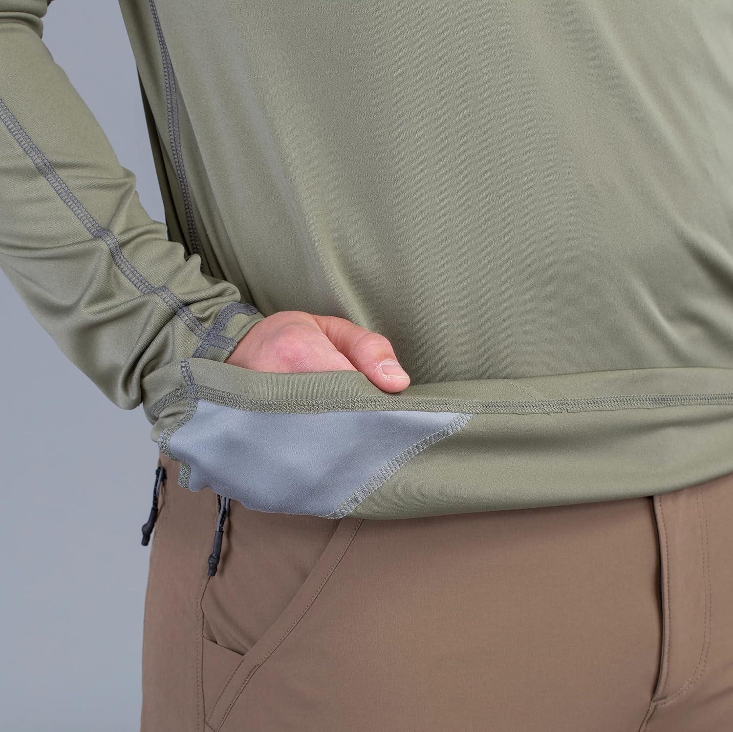 image:imageVortex Mens Sun Slayer Long Sleeve Shirts UPF 50 Sun Protection Moisture Wicking Stretch FabricLichen