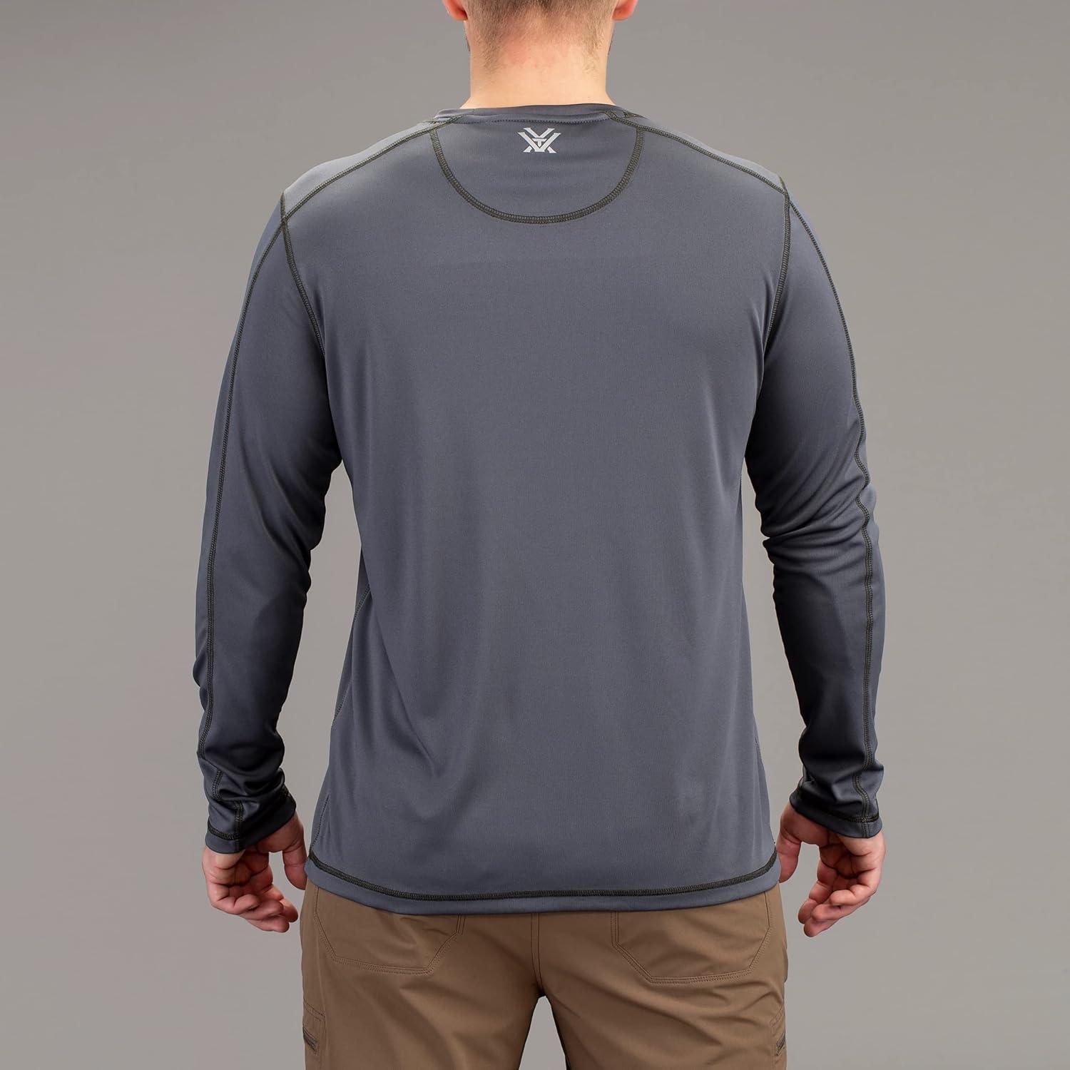 image:imageVortex Mens Sun Slayer Long Sleeve Shirts UPF 50 Sun Protection Moisture Wicking Stretch FabricTurbulence