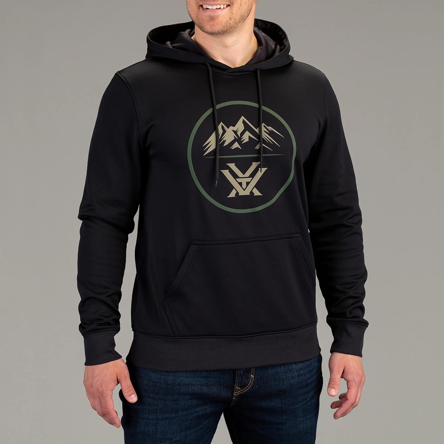 image:imageVortex Mens Three Peaks Performance HoodiesBlack