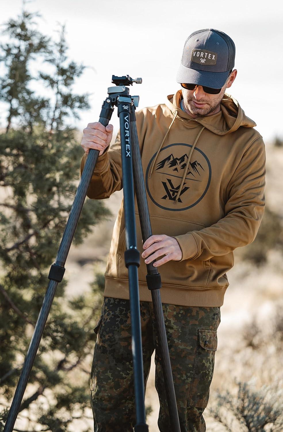 image:imageVortex Mens Three Peaks Performance HoodiesDull Gold