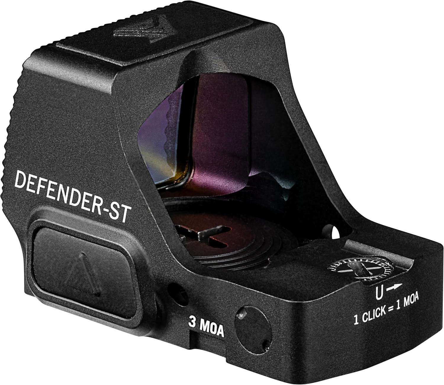 image:imageVortex Optics DefenderST Micro Dot Sights Motion Activation with AutoShutoff DeltaPoint Pro Footprint Top Mount Battery Unlimited Unconditional WarrantyBlack