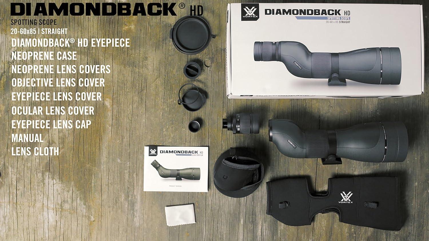 image:imageVortex Optics Diamondback HD Spotting Scopes2060x85 Straight