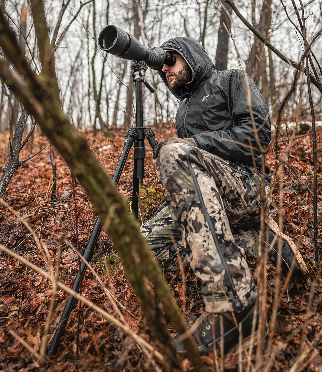 image:imageVortex Optics High Country II Tripod Kit Aluminum Tripod 2Way Pan Head 22 lb Max Load Rubber Feet Unlimited Unconditional Warranty