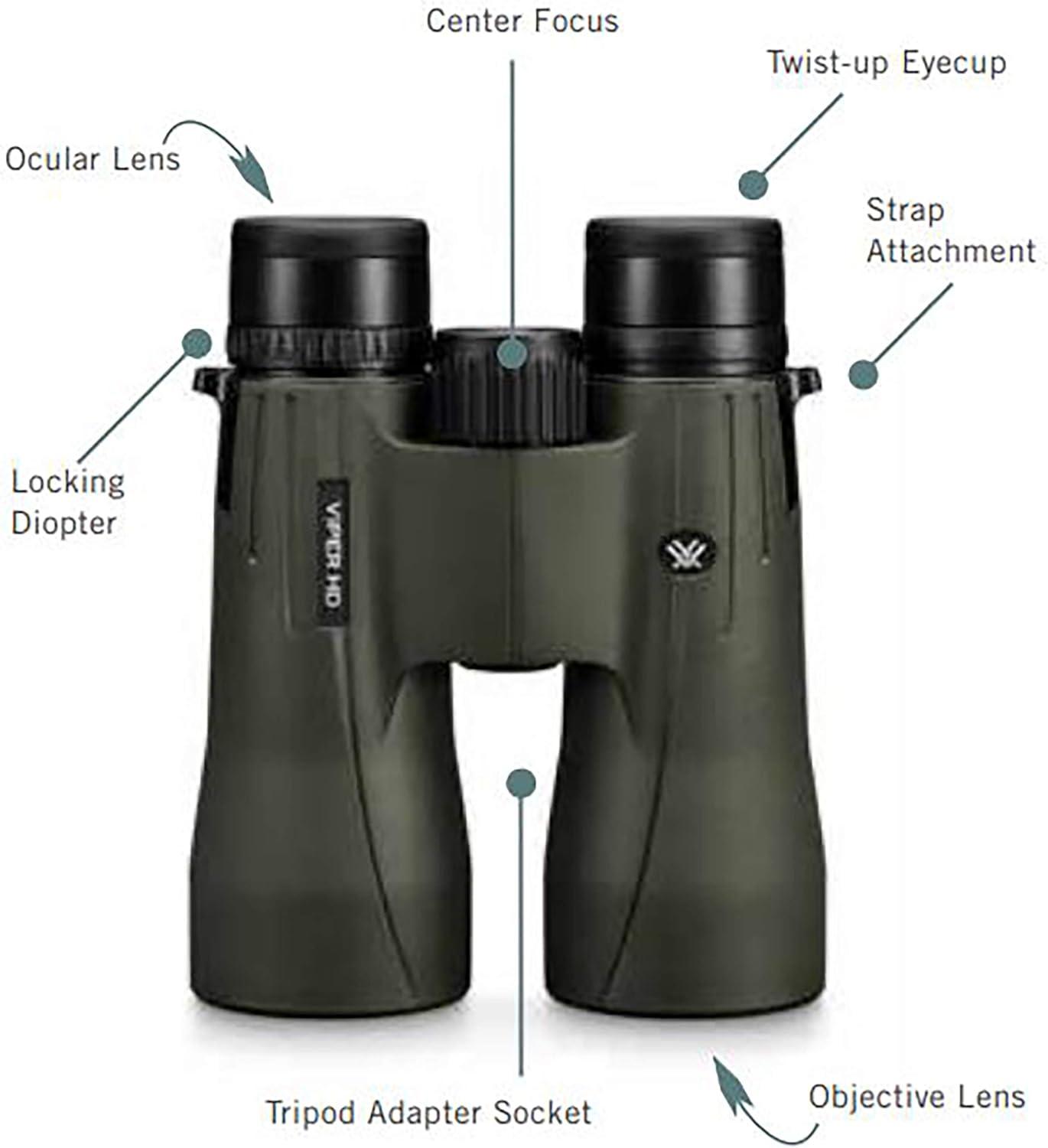 image:imageVortex Optics Viper HD Roof Prism Binoculars 8x428x42