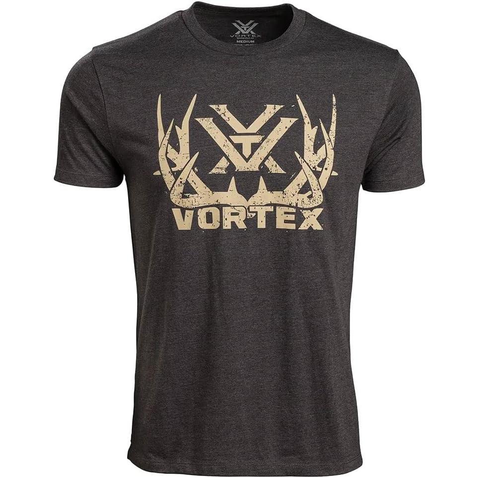 image:imageVortex Mens Full Tine Short Sleeve TShirtsCharcoal Heather