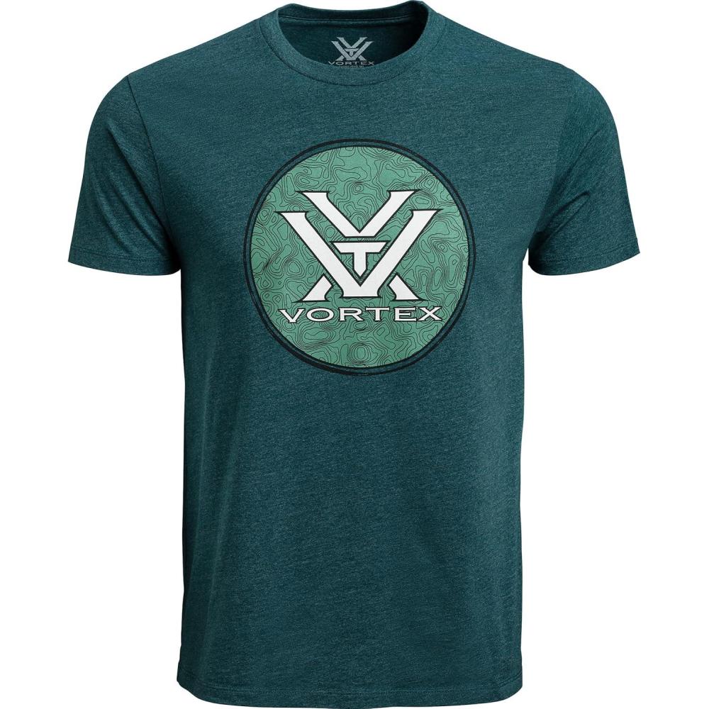 image:imageVortex Mens Hunting Grounds Short Sleeve TShirtsDark Teal Heather
