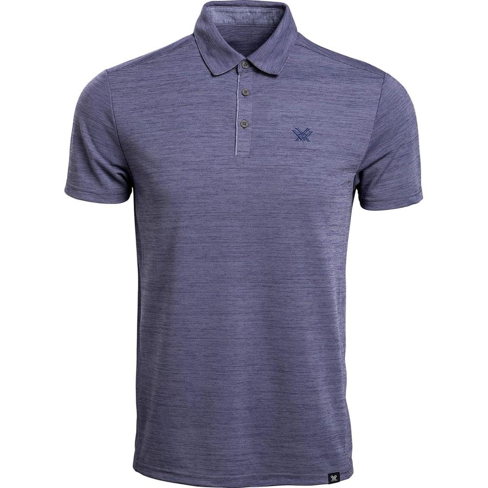 image:imageVortex Mens Punch in Polo Shirts UPF 15 Protection Moisture Wicking Armpit GussetsCrown Blue