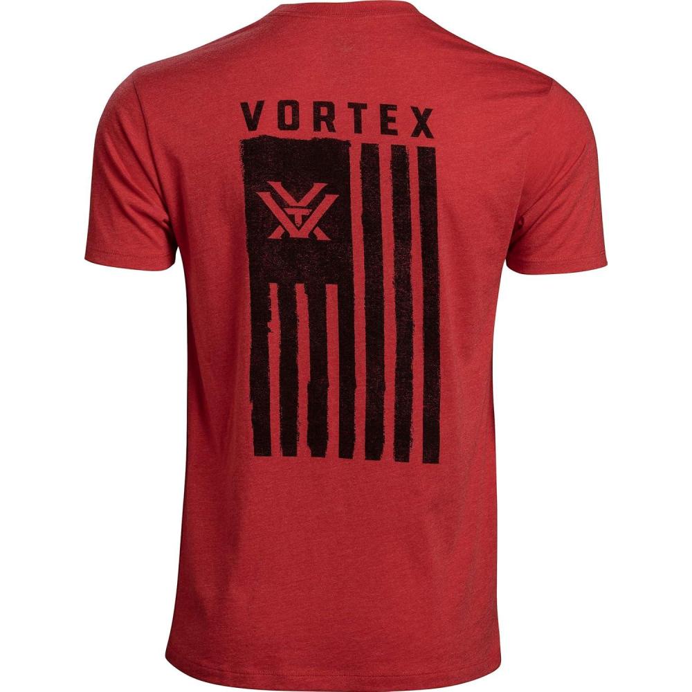 image:imageVortex Mens Salute Short Sleeve TShirtsRed Heather