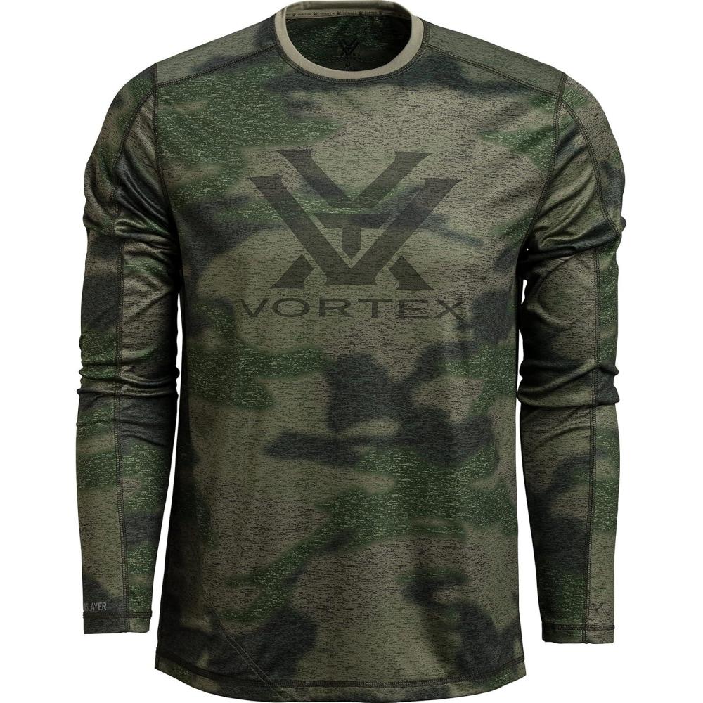 image:imageVortex Mens Sun Slayer Long Sleeve Shirts UPF 50 Sun Protection Moisture Wicking Stretch FabricForest Camo