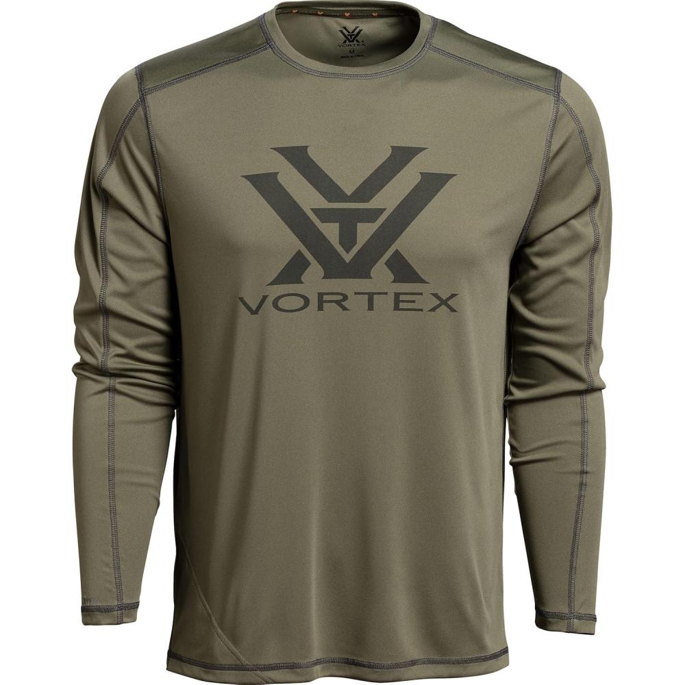 image:imageVortex Mens Sun Slayer Long Sleeve Shirts UPF 50 Sun Protection Moisture Wicking Stretch FabricLichen
