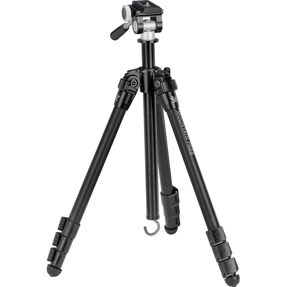 image:imageVortex Optics Mountain Pass Tripod Kit 2Way Pan Head 22 lb Max Load ArcaSwiss Head Mount Unlimited Unconditional Warranty