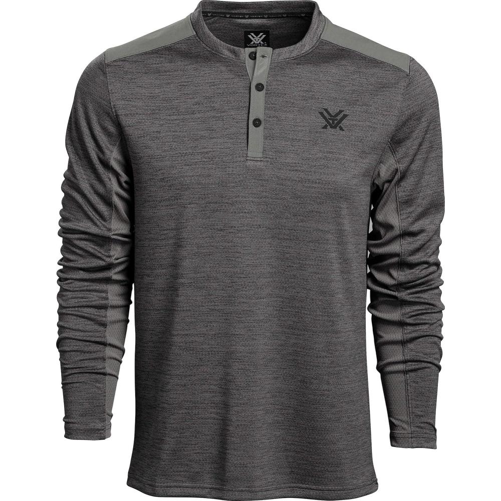 image:imageVortex Optics Northern Heights Henley Long Sleeve ShirtGrey Heather