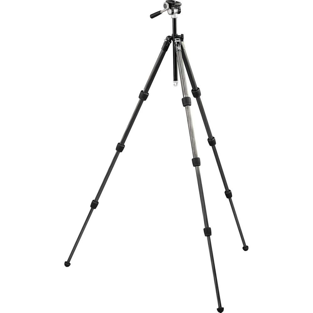 image:imageVortex Optics Summit Carbon II Tripod Kit Light Weight Design Carbon Fiber Tripod 2Way Pan Head 22 lb Max Load Rubber Feet Unlimited Unconditional Warranty