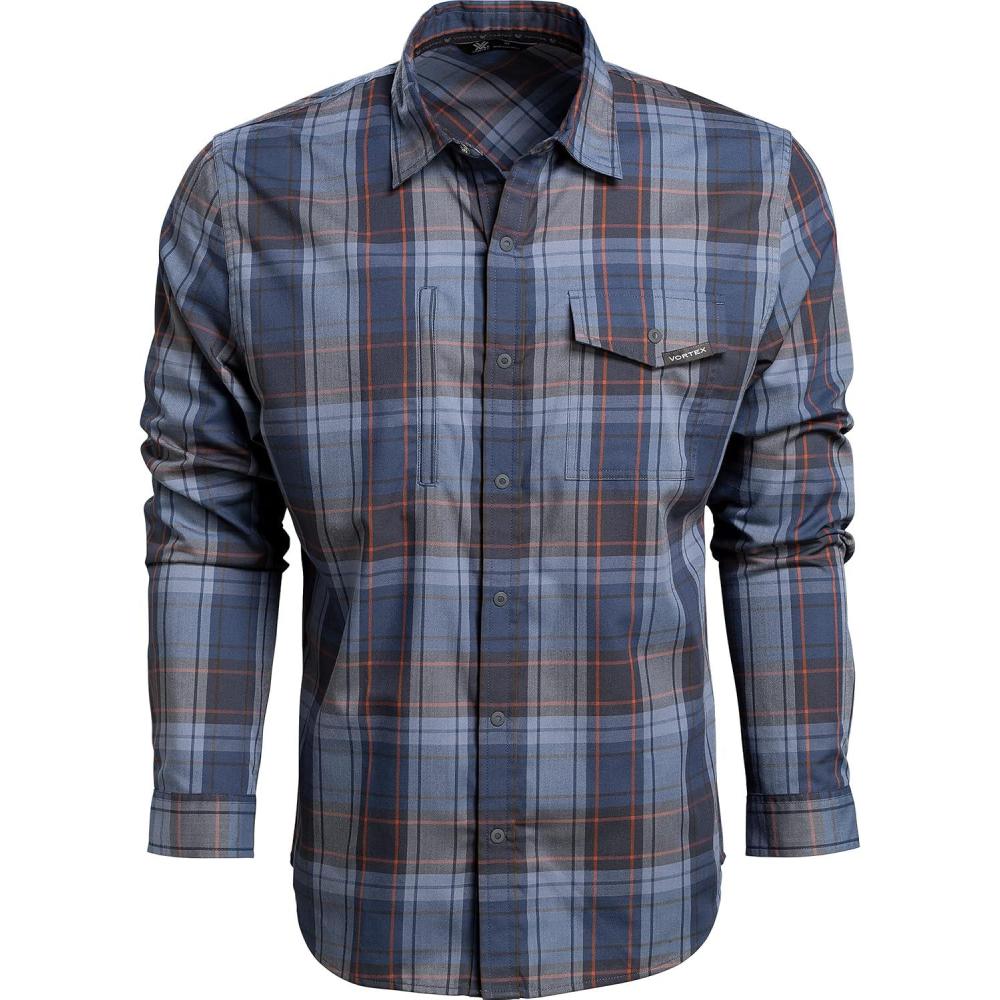 image:imageVortex Optics Trail Call Tech Flannel ShadowBlue Grey