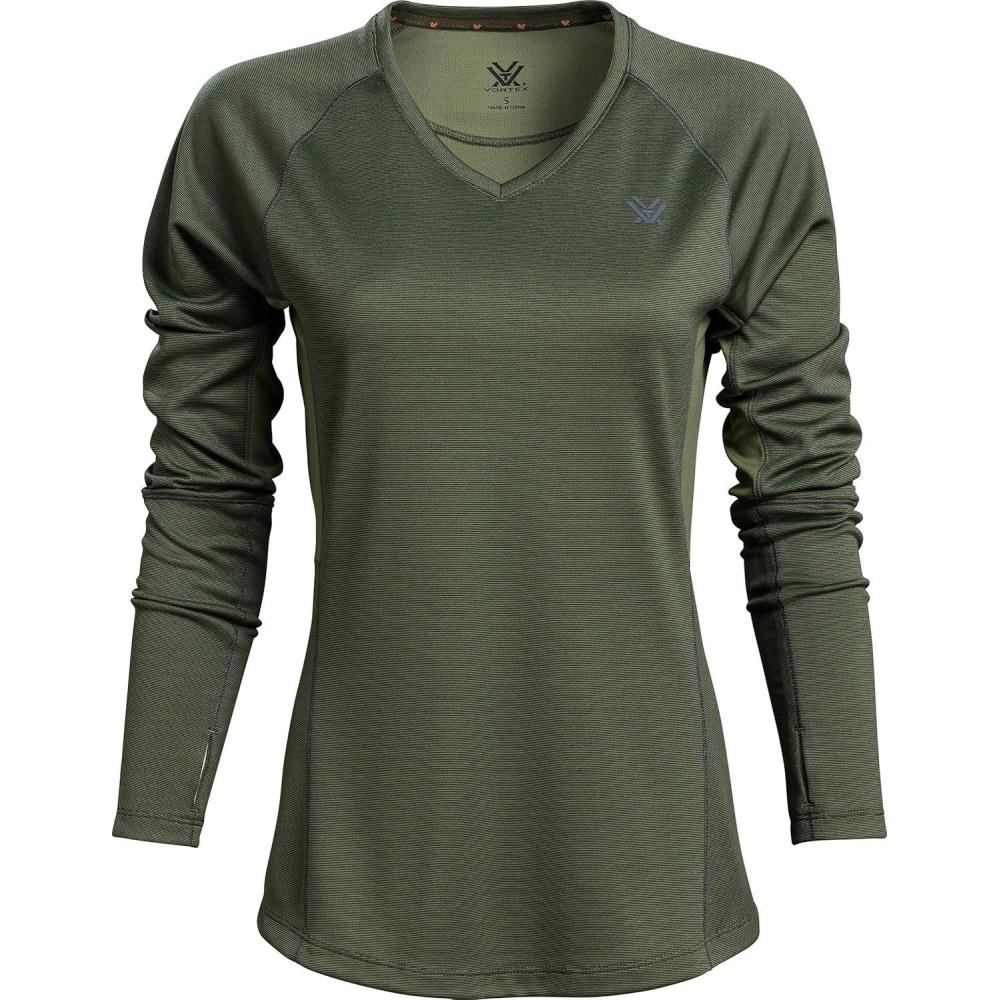 image:imageVortex Womens Weekend Rucker MoistureWicking UPFProtective HighPerformance Long Sleeve ShirtForest Night