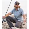 Vortex Men’s Alpine Cove Short Sleeve Shirts – UPF Sun Protection, Moisture Wicking, Quick Dry. Temperature Regulating Fabric(Shale Blue)