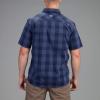 Vortex Men’s Coolmax Fast Twitch Button-Down Short Sleeve Shirts – Moisture Wicking, Stretch, UPF Protection, Wrinkle Free(Navy)