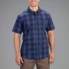 Vortex Men’s Coolmax Fast Twitch Button-Down Short Sleeve Shirts – Moisture Wicking, Stretch, UPF Protection, Wrinkle Free(Navy)