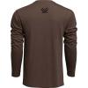 Vortex Men’s Core Logo Long Sleeve T-Shirts(Brown Heather)