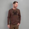 Vortex Men’s Core Logo Long Sleeve T-Shirts(Brown Heather)