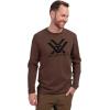 Vortex Men’s Core Logo Long Sleeve T-Shirts(Brown Heather)