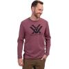 Vortex Men’s Core Logo Long Sleeve T-Shirts(Burgundy Heather)