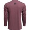 Vortex Men’s Core Logo Long Sleeve T-Shirts(Burgundy Heather)