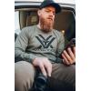 Vortex Men’s Core Logo Long Sleeve T-Shirts(Military Heather)